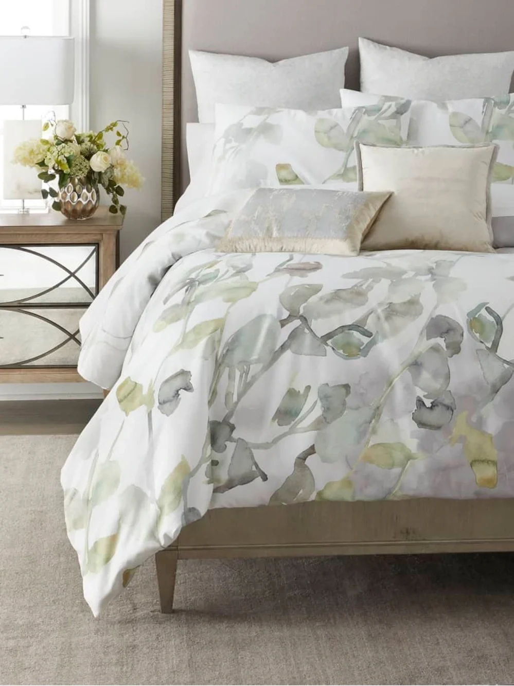 Michael Aram Botanical Leaf Duvet Cover Full/Queen NEW